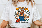 DIY Dad Funny Fathers Day Sublimatio, an Illustration by DreamCafeArt (Thumbnail 2 of 7)
