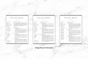 Resume Template - Wyatt