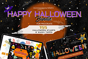 Happy Halloween Procreate Bundle, a Brush Add-On by OkayAnnie Designs (Thumbnail 1 of 18)