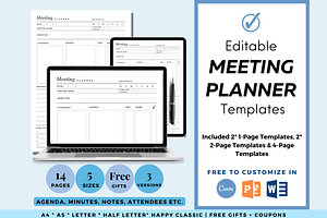 Meeting Agenda Notes Templates