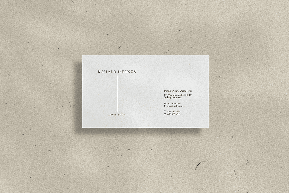 Minimal Business Card Design, a Business Card Template by Nowshinz Shoma (Photo 3 of 4)