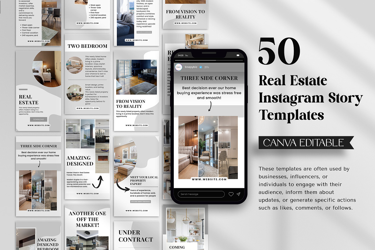Real Estate IG Canva Story Template preview 3
