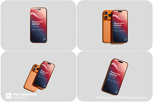 iPhone 17 Pro Mockup, an iPhone Mockup by HanaSaka_Studio