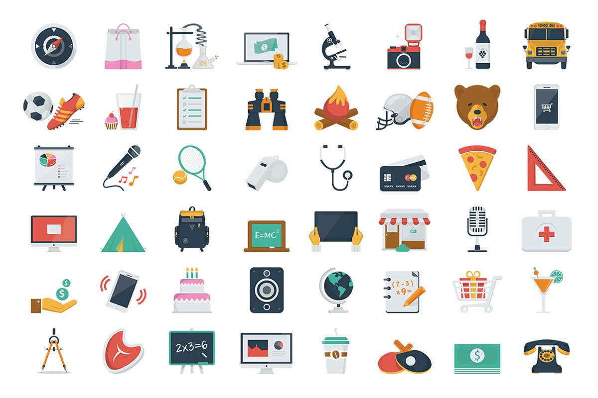 100 Fresh Flat Icons, an Icon by Flat Icons (Photo 2 of 3)