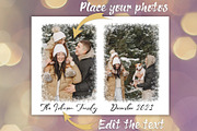 Snowy Frames PhotoCards Template PSD, a Card Template by PSD templates and Photos (Thumbnail 3 of 7)