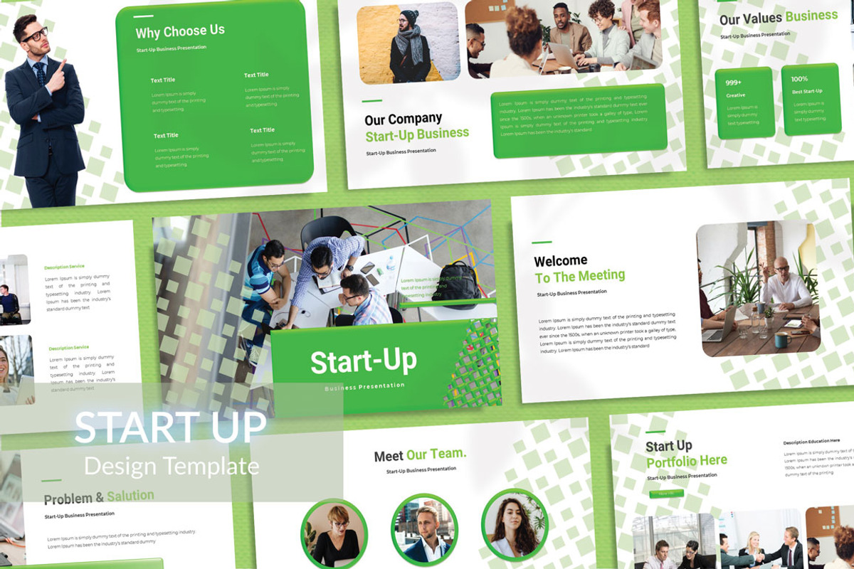 Start-Up Powerpoint Template, a Presentation Template by yanindesign (Photo 1 of 5)
