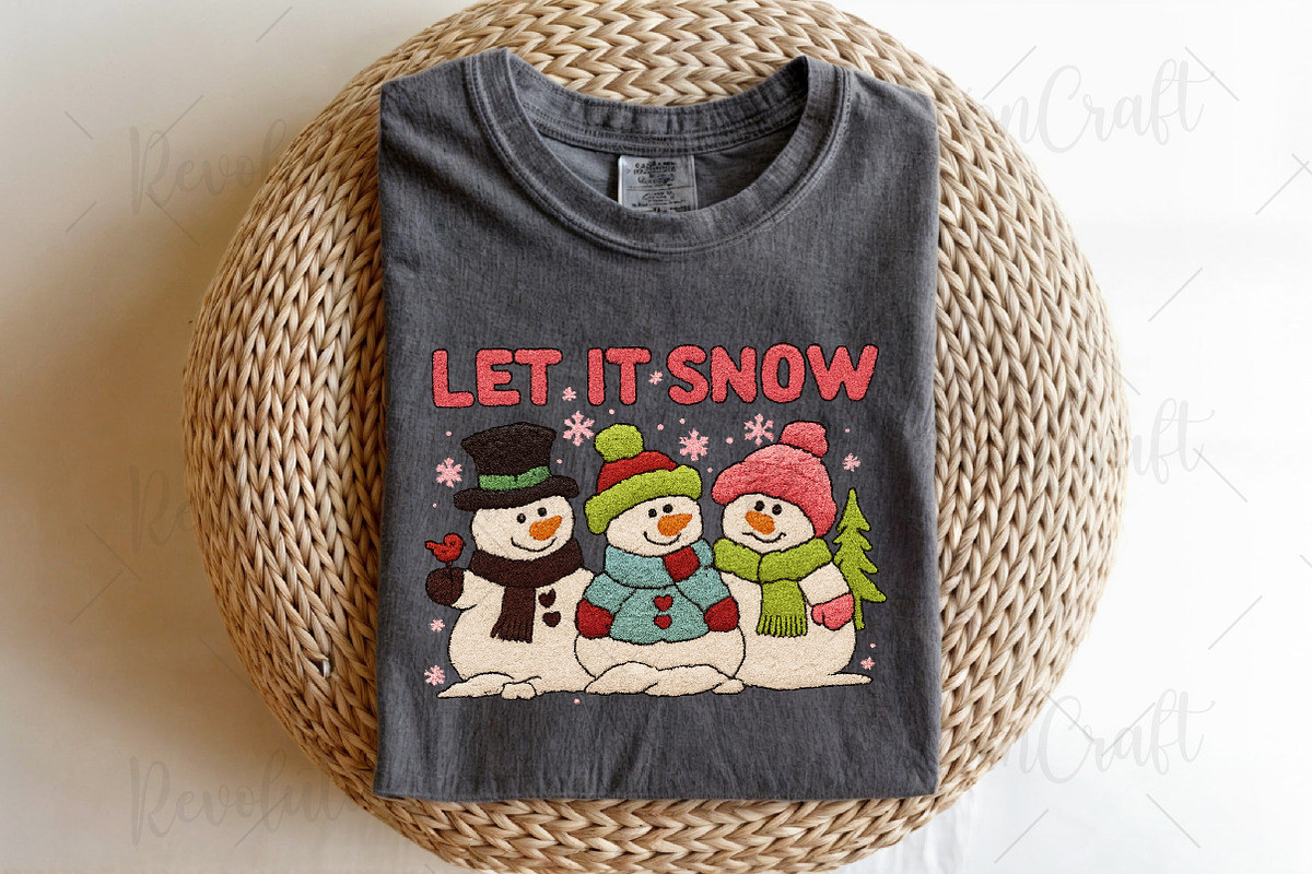 Let It Snow, Crochet Snowman Png, an Illustration by OK Design (Photo 5 of 6)