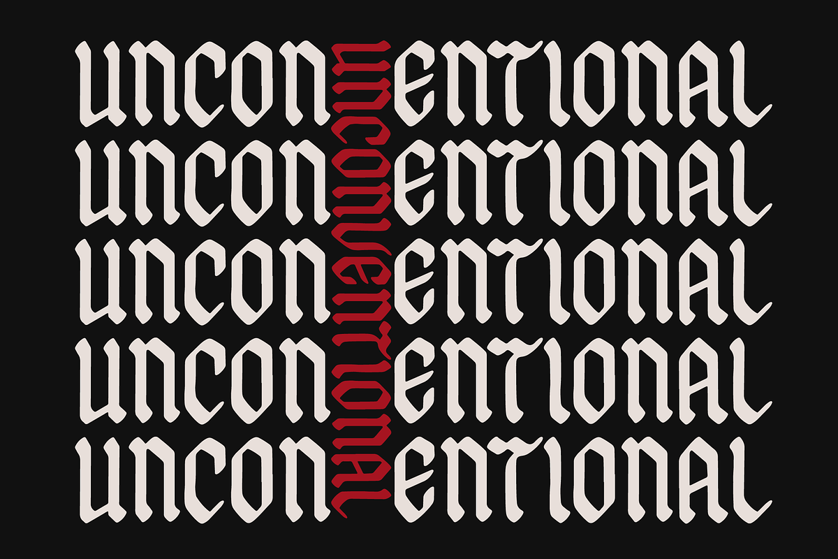 Dark Midaz | Blackletter Typeface, a Blackletter Font by Denustudios (Photo 4 of 15)