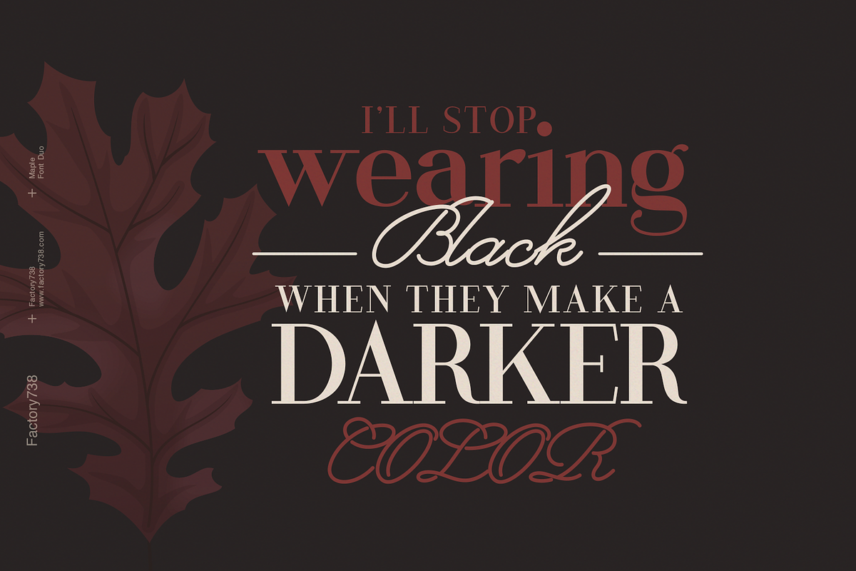 Maple Font Duo, a Script Font by FactoryType Studio (Photo 3 of 5)