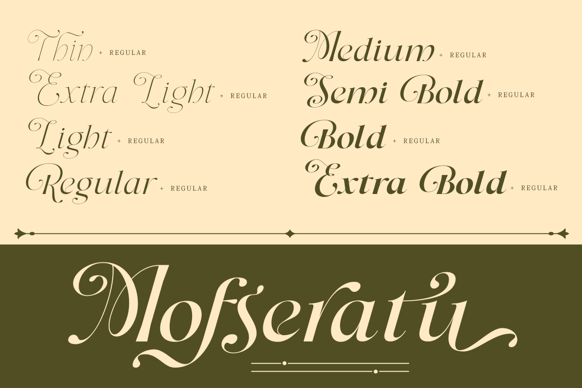 Dh Milate - 16 Beauty Elegant Family, a Serif Font by Dharmas Foundry (Photo 3 of 17)