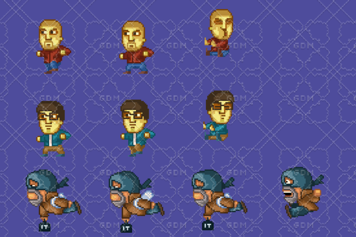 64x64 Urban Fight gamepack, an Illustration by Fassous game assets (Photo 3 of 3)