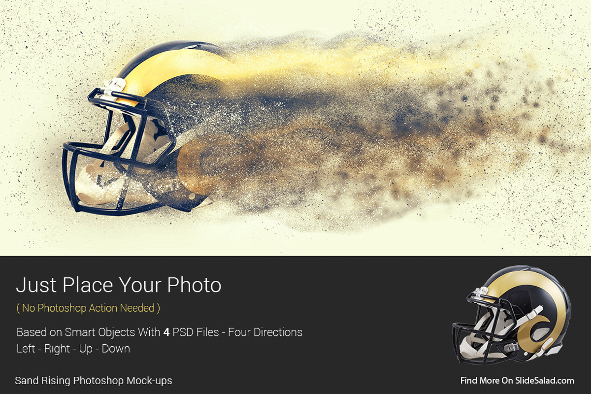 Sand Rising Photoshop Mock-ups, an Action Add-On by SlideSalad (Photo 5 of 21)