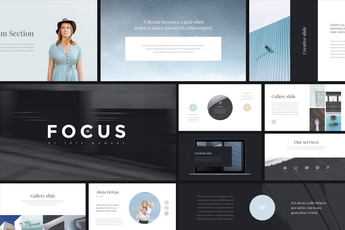 Focus Keynote Template + GIFT, a Presentation Template by Vladislav Muslakov (Photo 1 of 11)