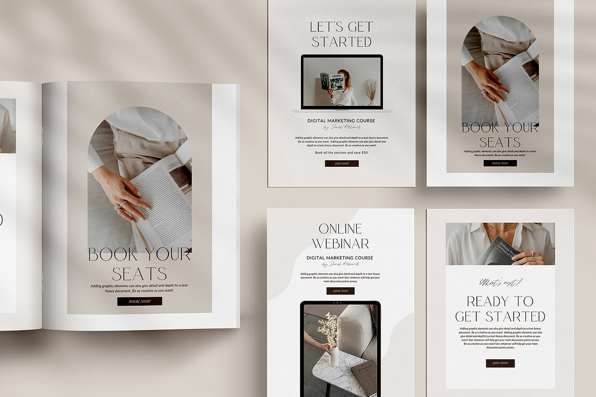 Savanna Workbook Canva Template, a Marketing Template by Amaré Creative (Photo 10 of 10)