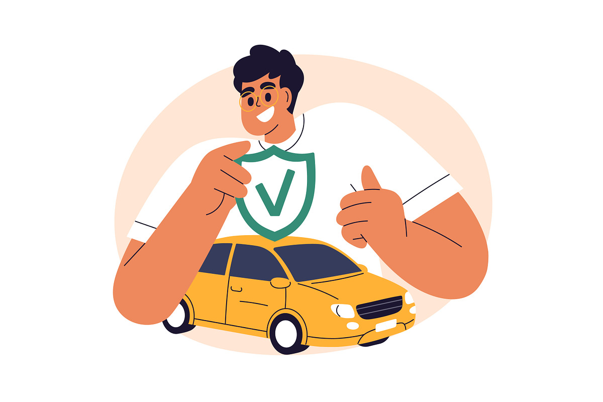 Car insurance coverage concepts set, a Transportation Illustration by Good Studio (Photo 3 of 5)