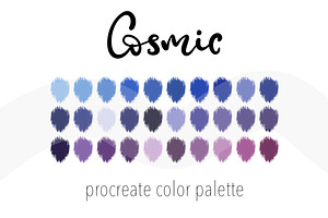 Cosmic Color Palette For Procreate.