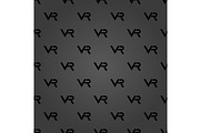 Seamless Vector Pattern. VR Logos, a Pattern Graphic by FineArtStudio (Thumbnail 1 of 3)