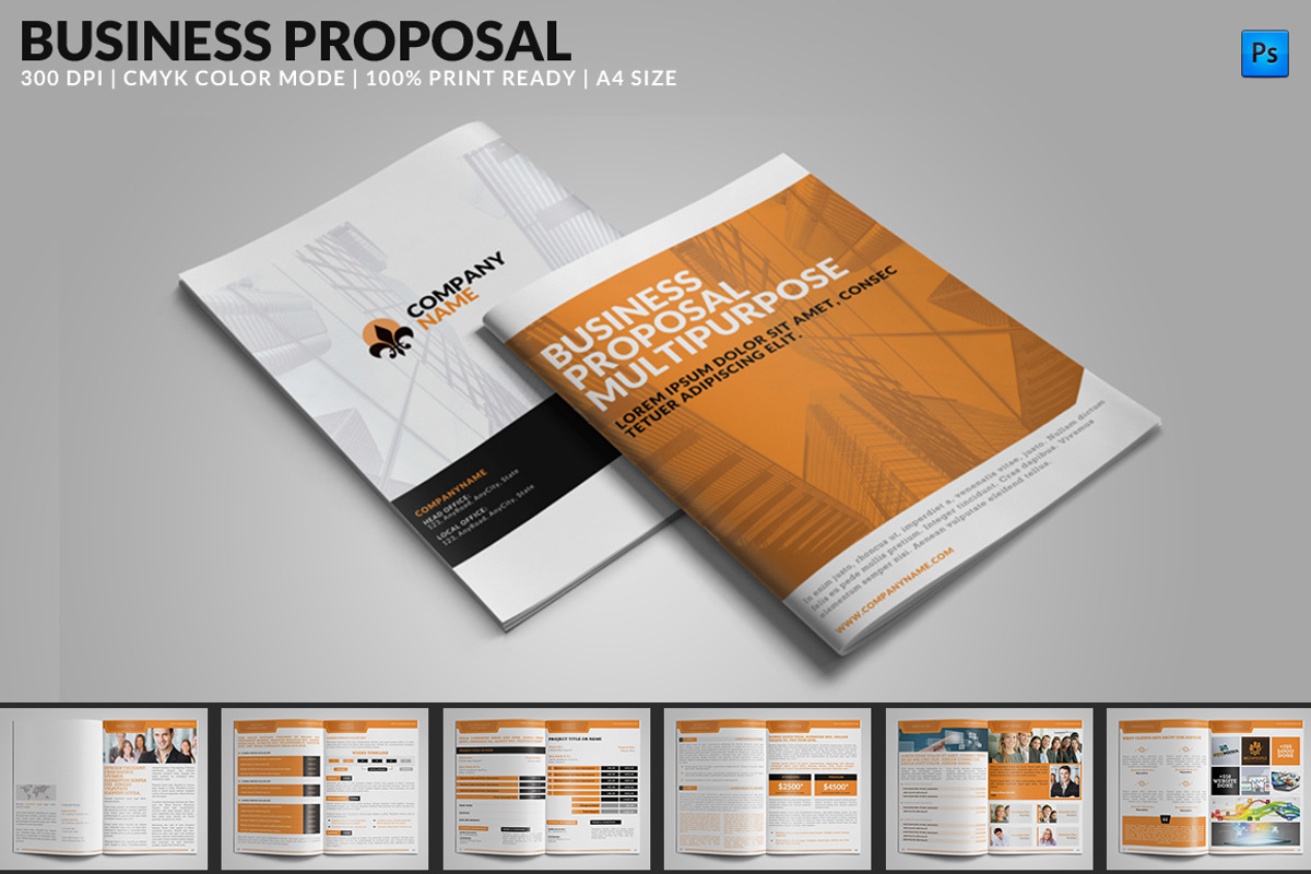 Business Proposal: Multipurpose, a Brochure Template by WonderShop (Photo 1 of 5)