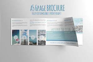 A5 6PAGE Preserve the Ocean Brochure