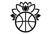 Basketball Lotus Emblem, an Object Graphic by Gfx_Store (Thumbnail 6 of 15)