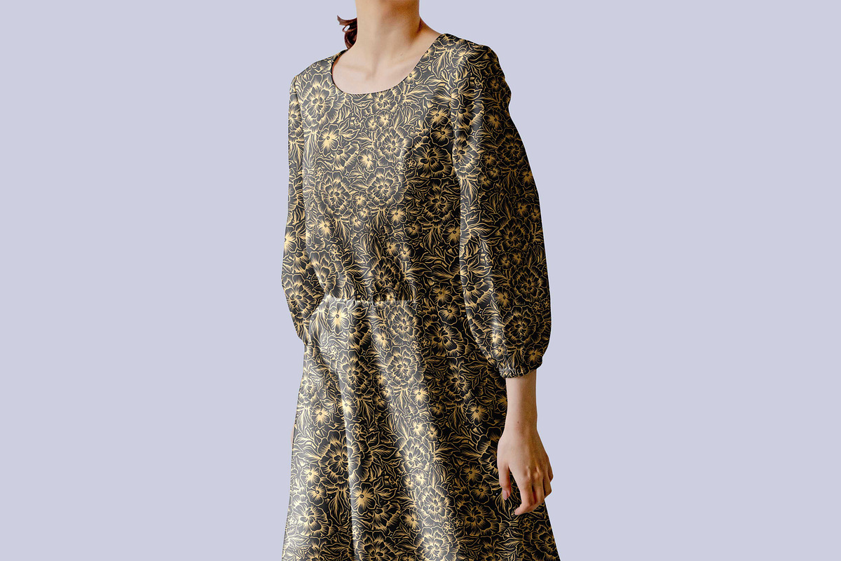 flower vintage sketch, a Pattern Graphic by AAN Seamless Shop (Photo 1 of 3)