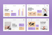 White Modern Annual Report PPT, a Presentation Template by graphicook (Thumbnail 3 of 5)