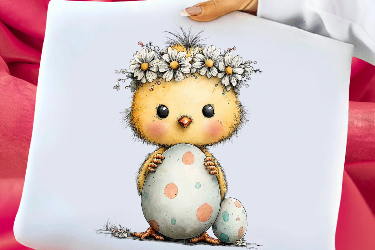 Easter Chick and Egg Clipart, an Illustration by Libby Wishes (Photo 6 of 8)