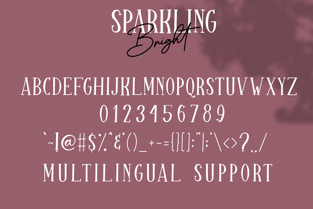 Sparkling Bright - Beauty Font Duo, a Serif Font by Dm Studio (Photo 8 of 10)