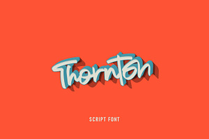 Thornton - Script Font