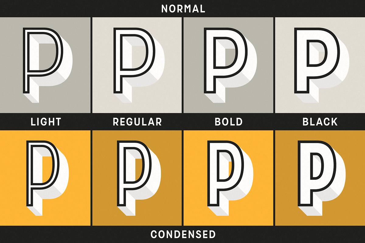Zippy Gothic - A Huge Layered Family, a Sans Serif Font by Polytype (Photo 9 of 13)