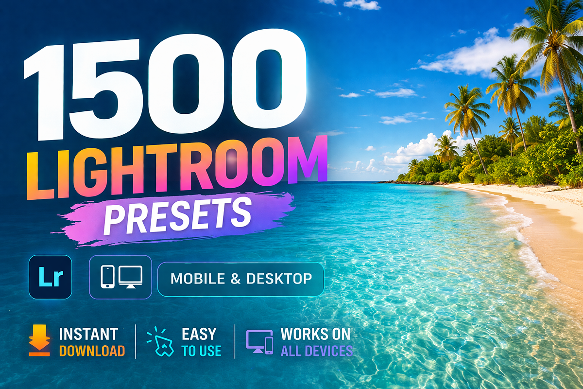 1500 Lightroom Presets Bundle, a Preset Add-On by Presets by Yevhen (Photo 1 of 15)