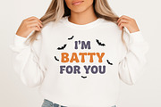I’m Batty for You Halloween PNG, an Illustration by Craft Nest (Thumbnail 4 of 6)