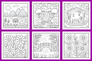 Bold Easy Stress Relief Coloring, a Decorative Illustration by Coco Bloom (Thumbnail 2 of 5)
