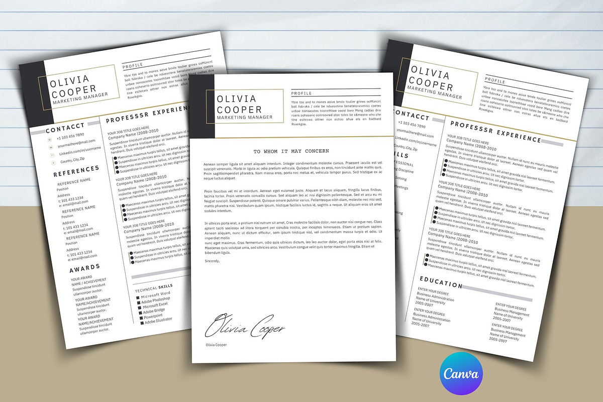 Minimal Resume, a Templates & Theme by iloveTemplate (Photo 1 of 6)