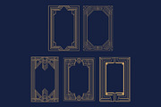 Art Deco 9 Vertical Frames, a Decorative Illustration by Stanislav Kharchevskyi (Thumbnail 2 of 3)