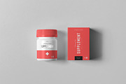 Supplement Jar & Box Mock-up 7, a Packaging Mockup by Yogurt86 (Thumbnail 11 of 12)