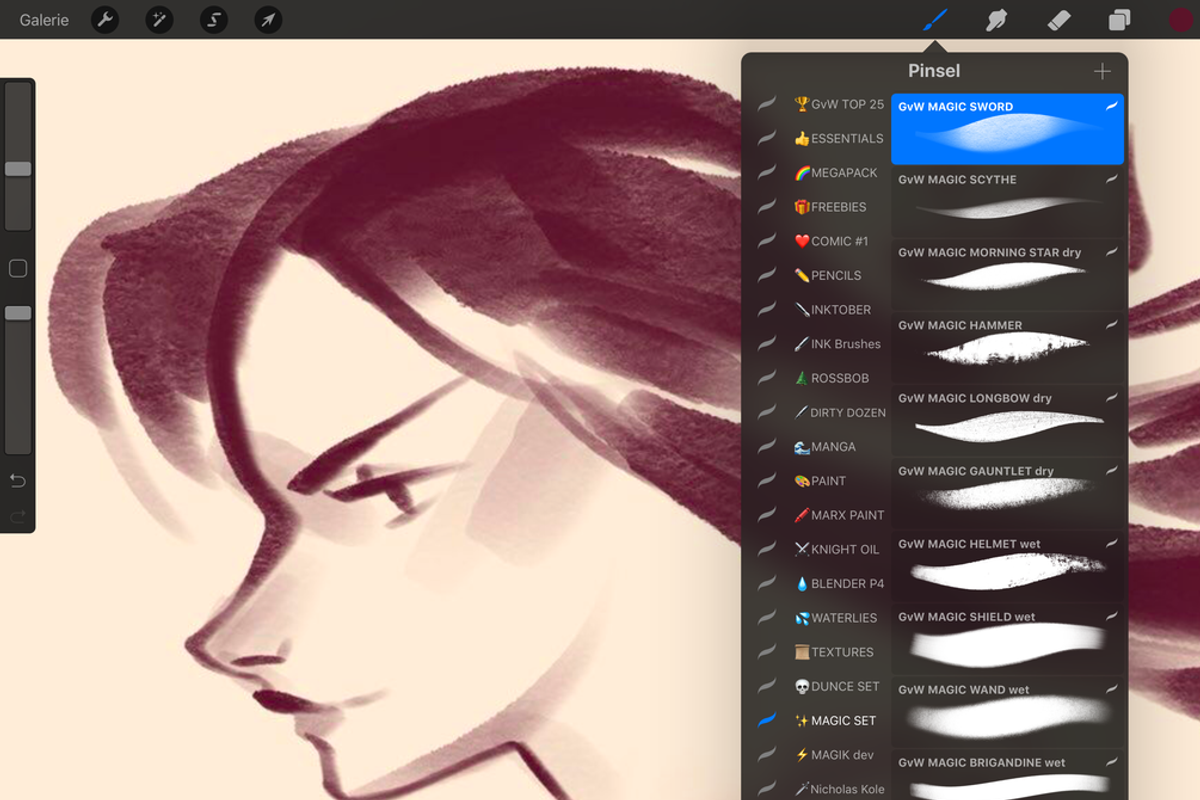 ✨MAGIC Procreate Set: 55+ Brushes, a Brush Add-On by Georg's Procreate Brushes (Photo 8 of 10)