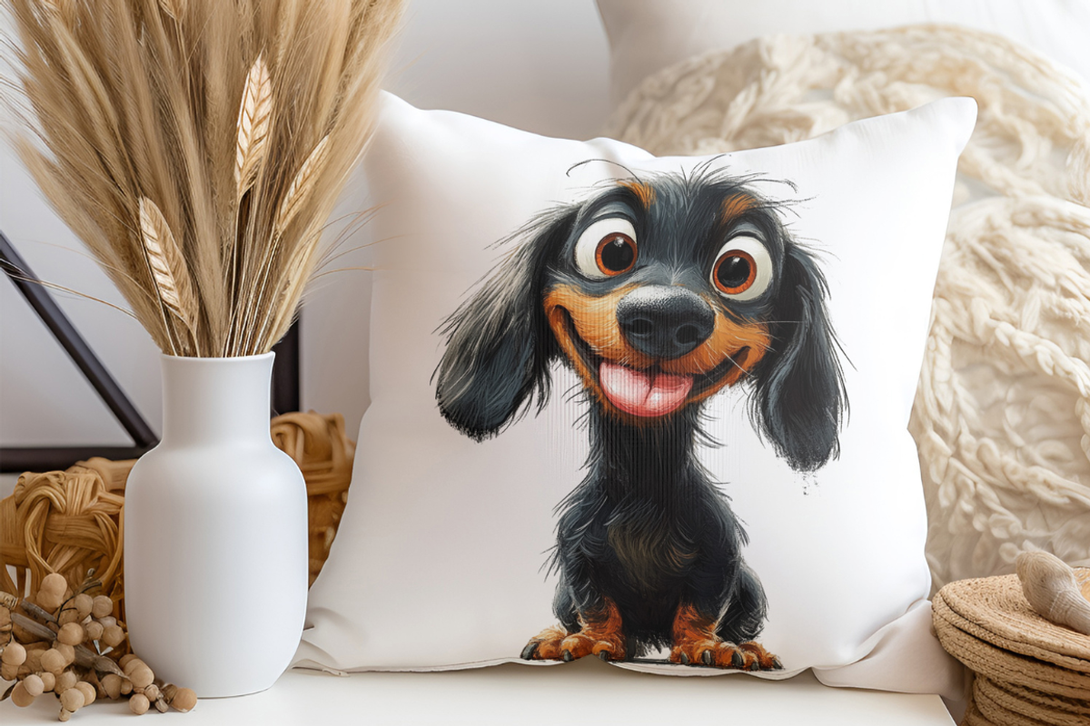 Dachshunds in Playful Poses, an Animal Illustration by PrintHaven Designs (Photo 8 of 9)