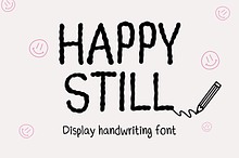 Happy still font