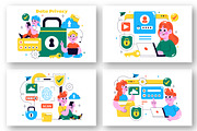 12 Data Privacy Illustration, a Technology Illustration by denayunebgt (Thumbnail 2 of 4)