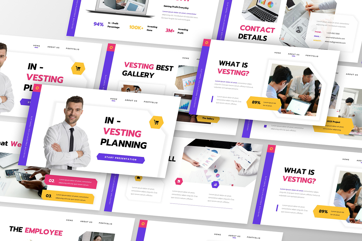 Vesting - Investor Google Slide, a Presentation Template by GraphauseProject (Photo 3 of 6)