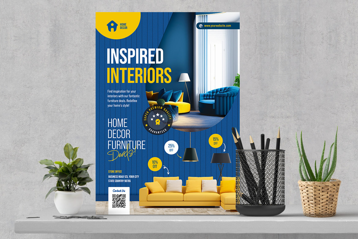 Inspired Interiors Flyer, a Flyer Template by Boostock (Photo 4 of 4)