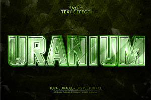 Nuclear editable text effect, shiny