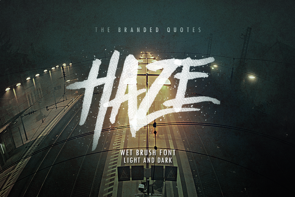 Haze Typeface 2016, a Script Font by The Branded Quotes (Photo 1 of 8)