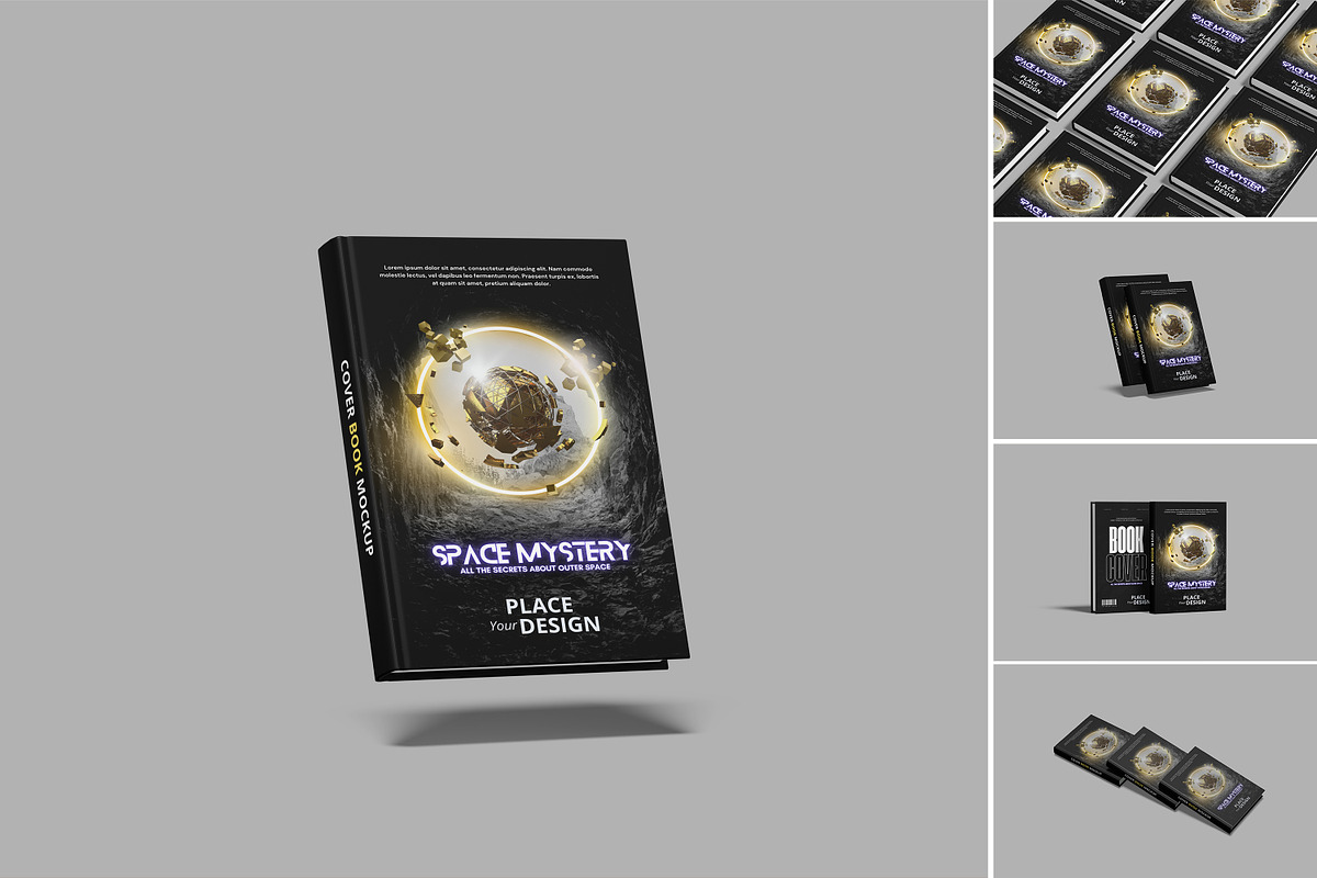 Realistic Premium Cover Book Mockup, a Books & Magazine Mockup by lamorastudio (Photo 1 of 11)