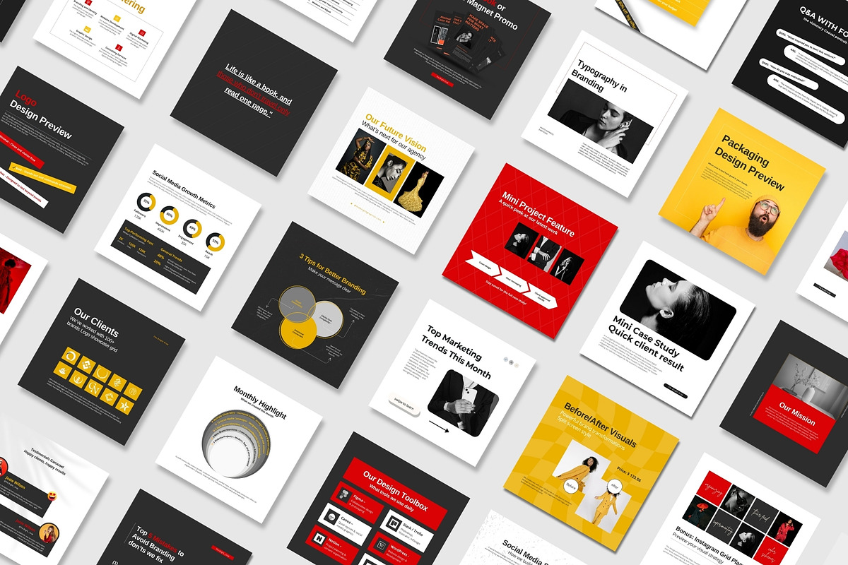 Creative Agency Instagram Post Pack preview 3