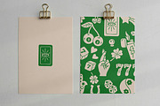 Lucky Charms Linocut Bundle, an Illustration by ClayStudio (Thumbnail 4 of 8)