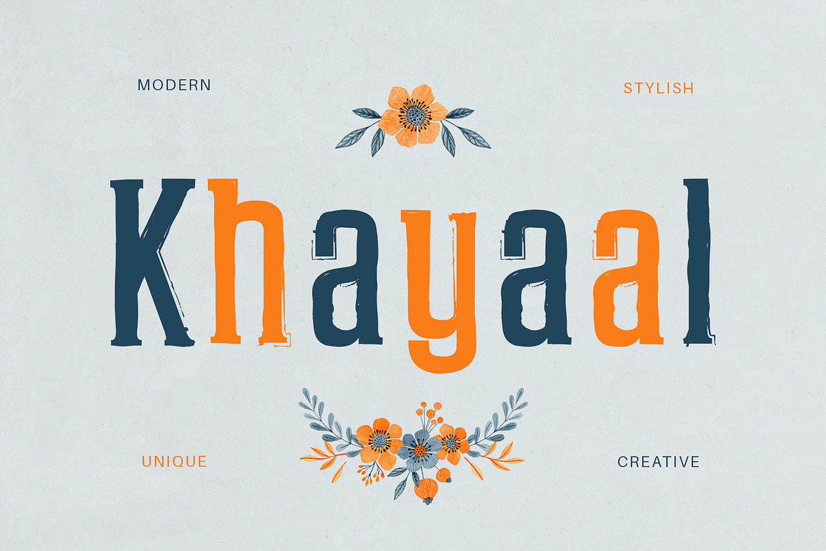 Khayaal Display Font, a Sans Serif Font by Creativetacos (Photo 1 of 13)