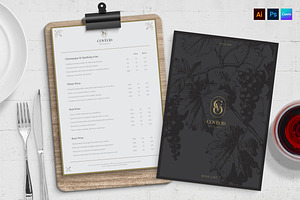 Wine List Template, a Flyer Template by BrandPacks