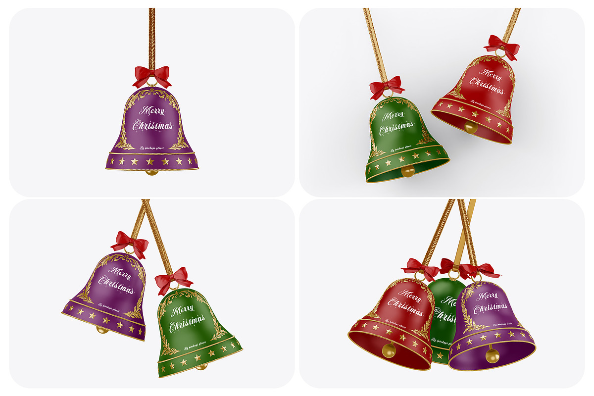 Christmas Bell Mockups, a Mockup by Mockups Planet (Photo 1 of 5)